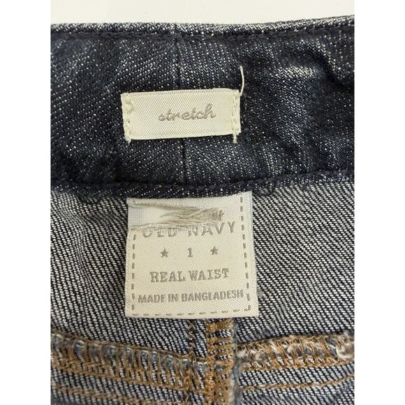 Old Navy Womens Juniors Skirt Size 1 Real Waist Stretch Denim Jean Skirt Y2K - Picture 3 of 9